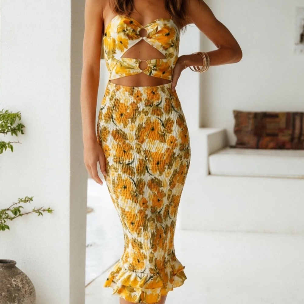 Fortunate 1 floral midi dress